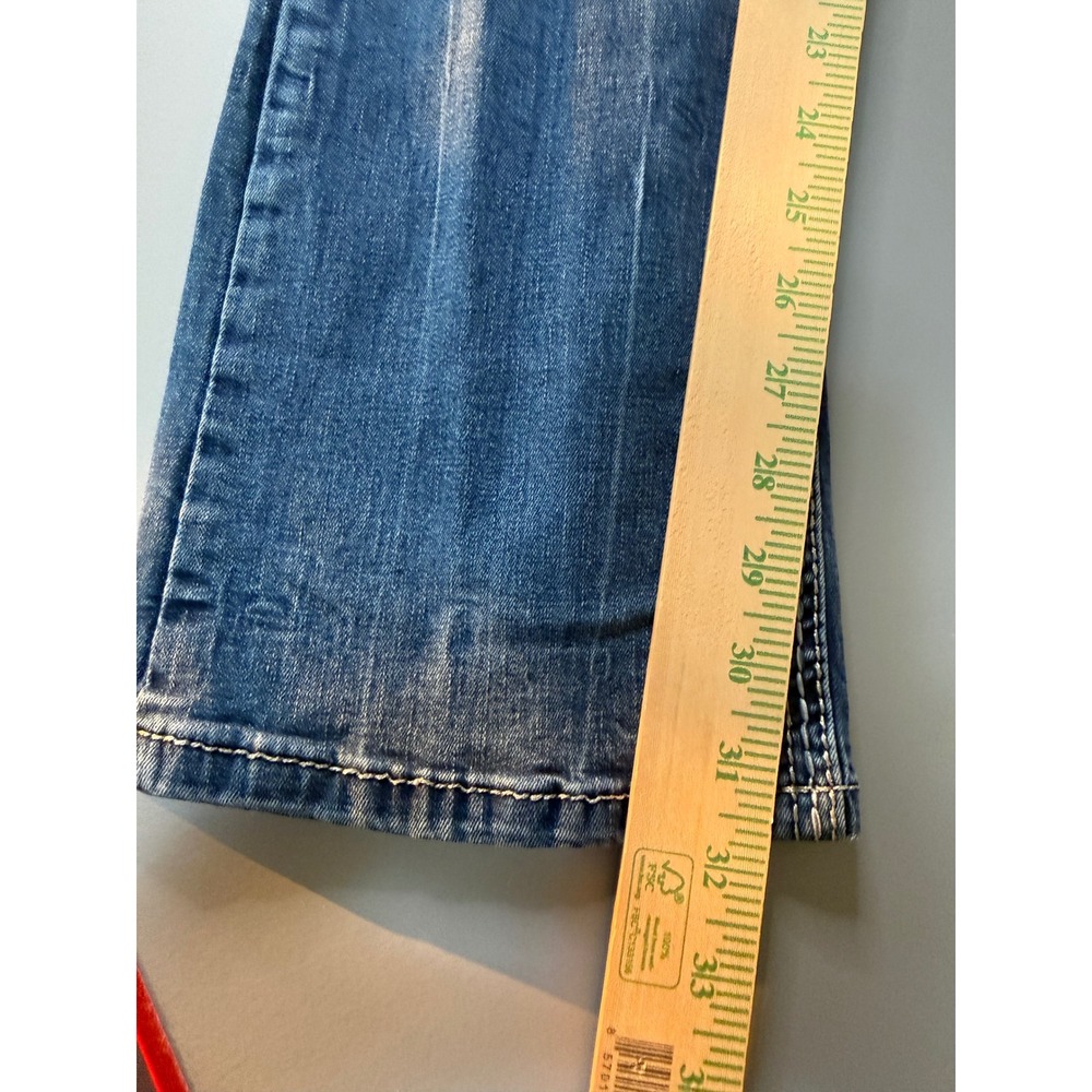 Grace in LA Womens Bootcut Jeans Size 28 Medium Wash Embroidered Western Denim - Picture 6 of 7